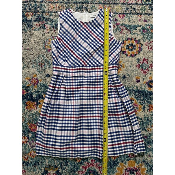 Brooks Brothers Fleece Girls Gingham‎ Check Sleeveless Sundress Size 8 - Picture 4 of 7